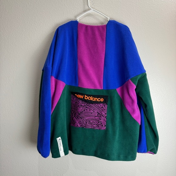 New Balance Salehe Bembury Yurt Fleece Pullover Jacket Nightwatch Green Size XL - Picture 1 of 10